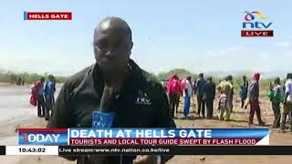 Update: Tourists, guide swept away by flash floods at Hell's Gate