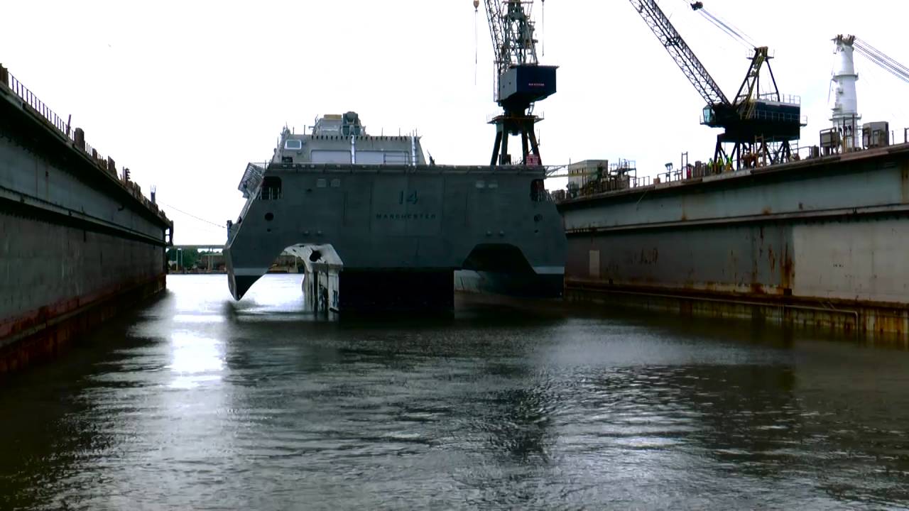 Austal USA - Manchester (LCS 14) Launch