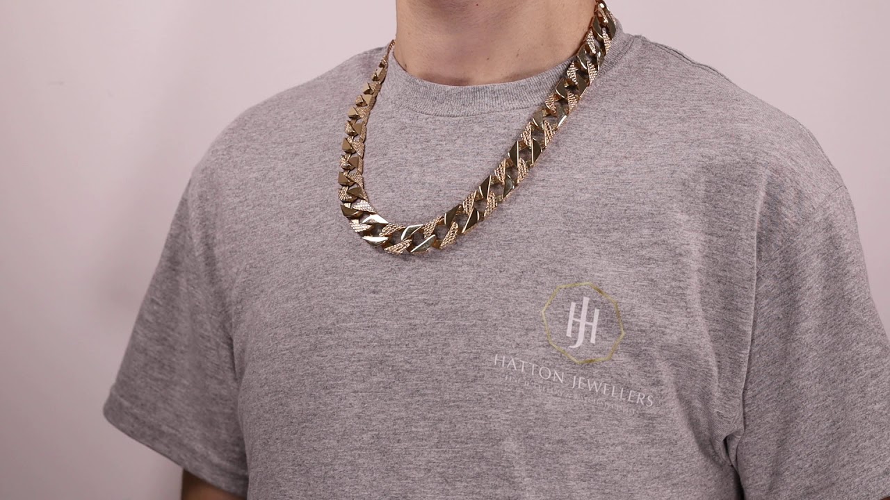 9ct Gold Solid Square Curb Chain 