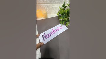 Nandini name calligraphy