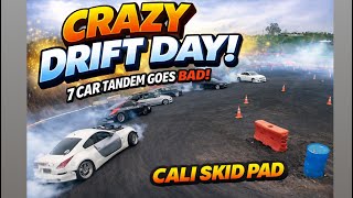 7 Car Tandem Gone Bad | Cali Skid Pad