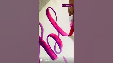 Simple blending technique using brushpens #karinmarkers #calligraphyart #calligraphy #handlettering