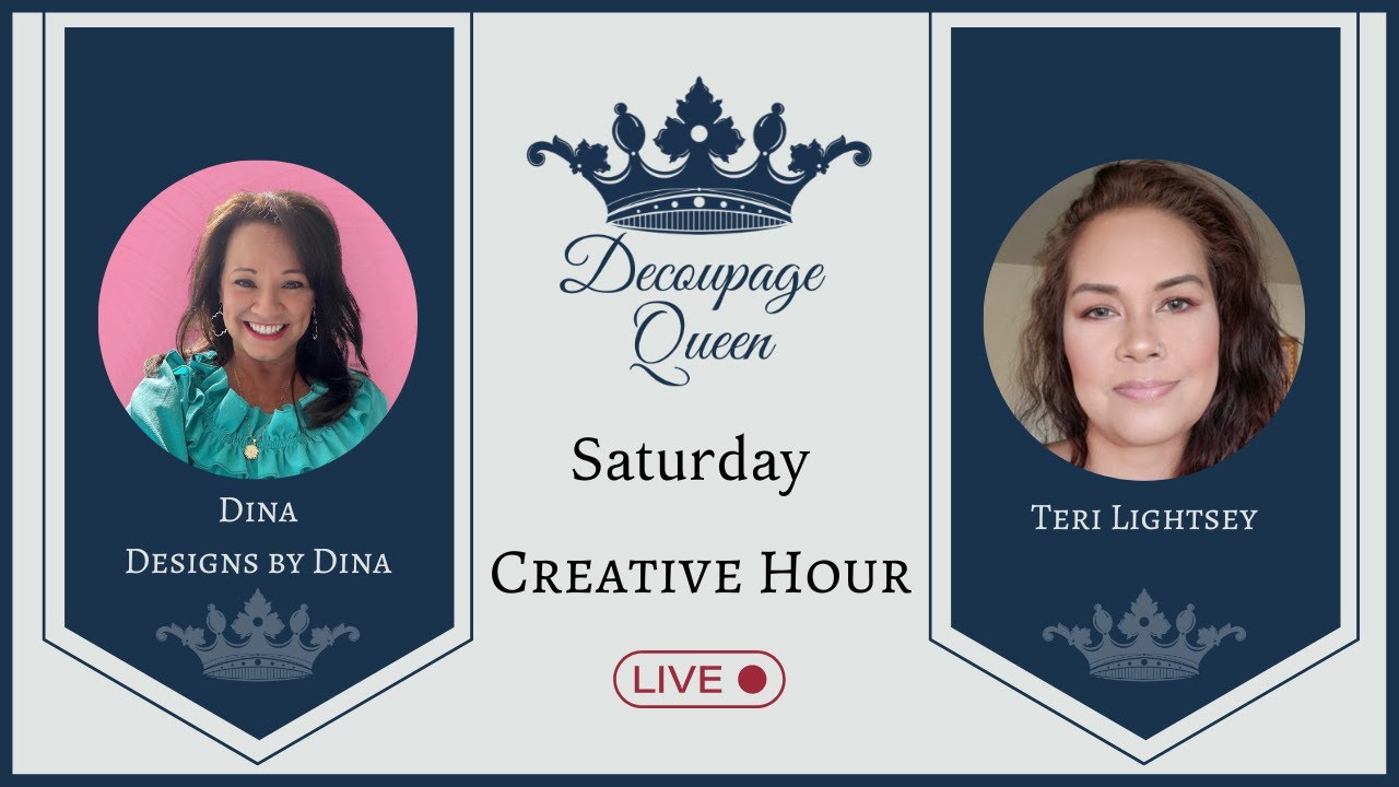 Join Dina of Designs by Dina and Teri Lightsey this Saturday, January 10th at 3PM EST