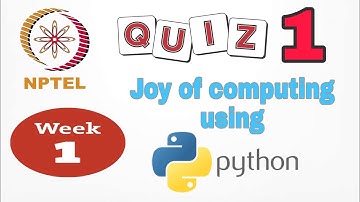 Joy of computing using python week1