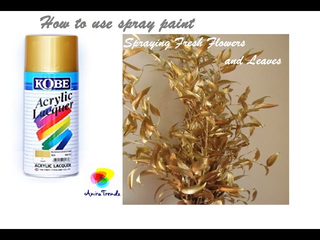 How to Spray-Paint Artificial Flowers