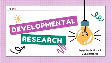 #6 Developmental Research