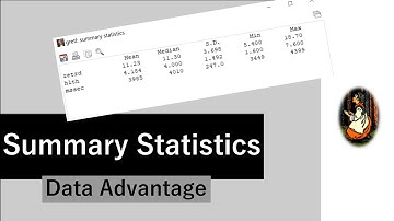 Summary Statistics in Gretl