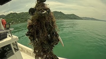 Removing ghost net from Black Sea