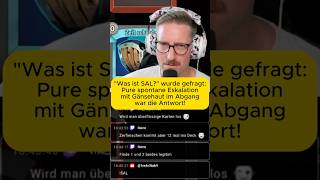 Pure spontane Eskalation nach der Frage "Was ist SAL"? Ich suche noch meine Stimme!