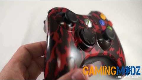 Red Tiger Custom Xbox 360 Modded Controller