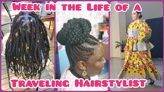 WITL of a TRAVELING HAIRSTYLIST vlog | Hair Appointments | Fashion Show | Errands