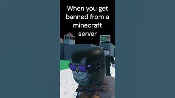 When you get banned from a minecraft server #Minecraft #Bruh
