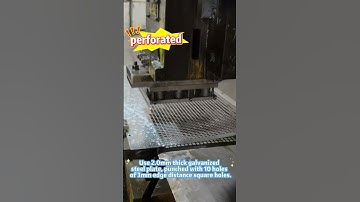 🧩 Square Hole Perforated Metal – Strength, Precision & Design Versatility #perforatedmetal