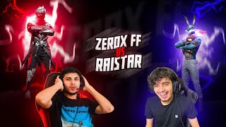 Zerox FF🥷🏻 Vs New Raistar🐰| 1v1 Fight on Live🔥