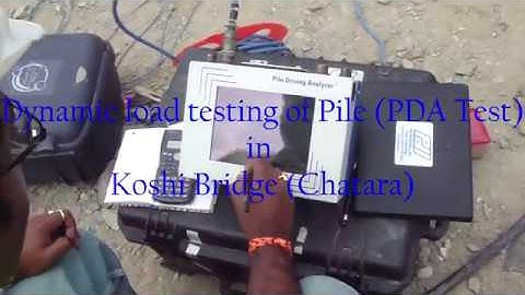 Dynamic Load Testing of Pile (PDA Test) in Koshi Bridge (Chatara)