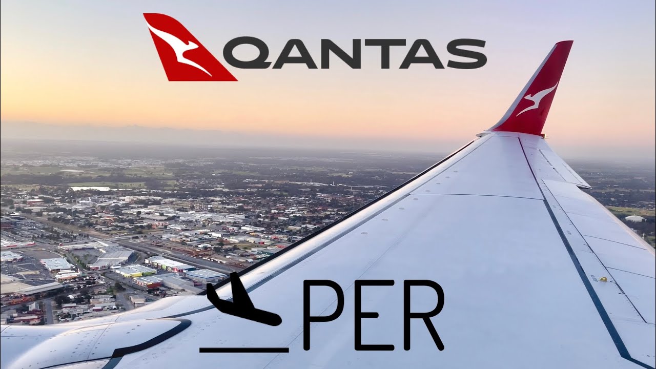Qantas Boeing 737 | Approach & Landing into Perth