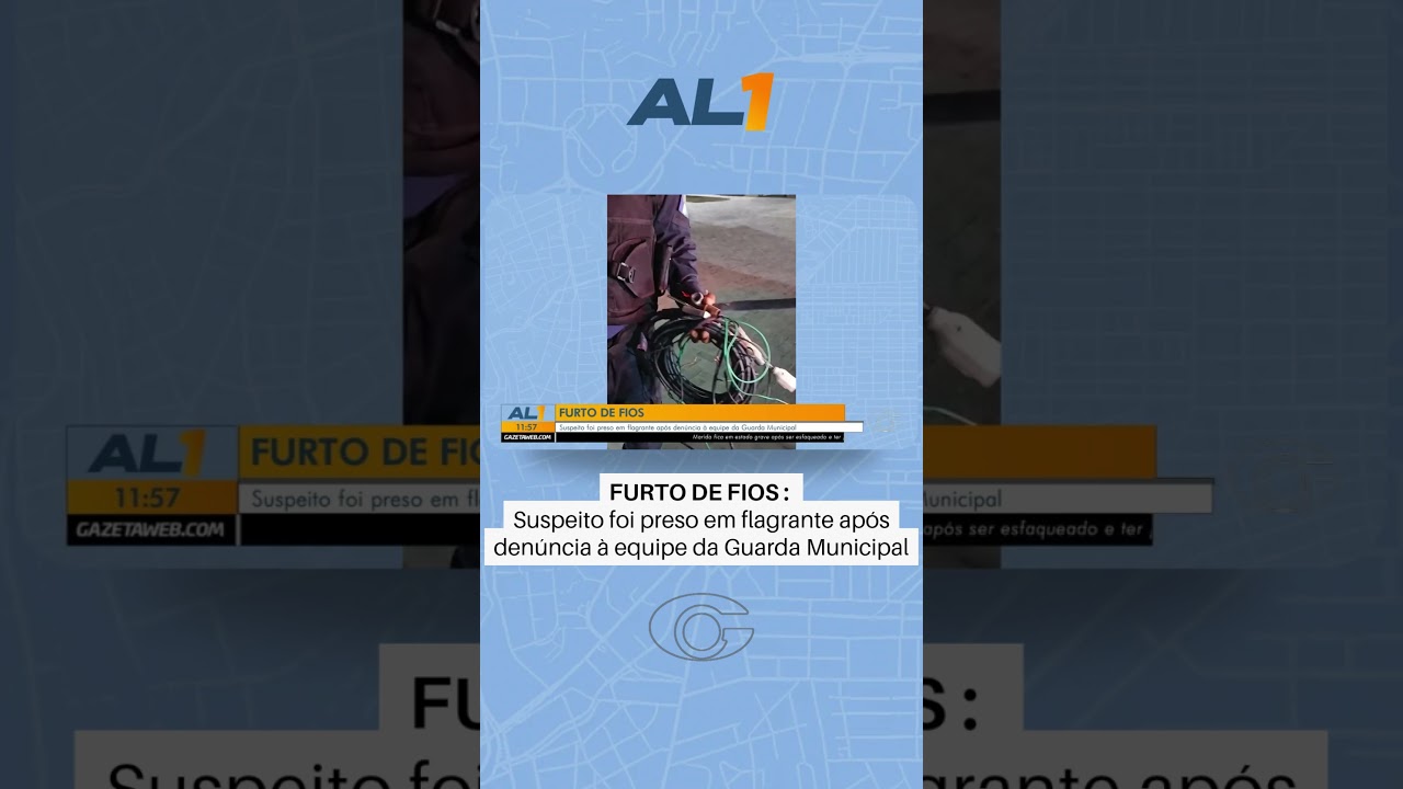 Suspeito de furtar fios é preso em flagrante após denúncia
