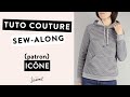 Tutoriel couture coudre le sweat  cardigan icne