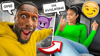 Telling My Fiance I'm OVULATING🤰🏽To See His Reaction *HE WANTS A BABY*