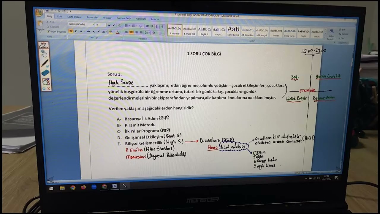 İBRAHİM İŞKAR Okul Öncesi Öabt Yaklaşım, Program ve Yöntemler Soru Çözümü
