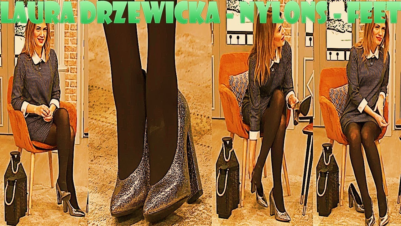 Laura Drzewicka FullHD Nylons Pantyhose Feet Collant Strumpfhose on QVC Italia