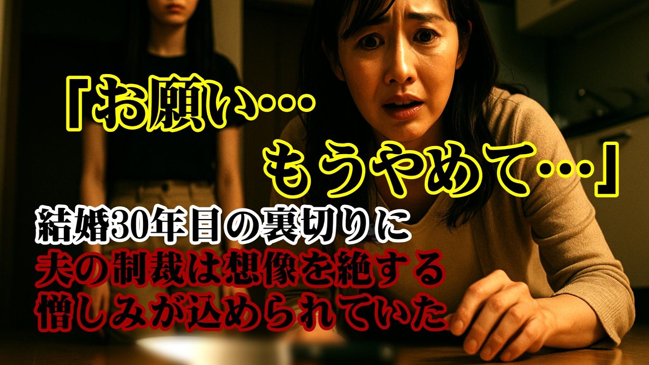 【離婚】「お願い…もうやめて…」結婚30年目の裏切りに夫の制裁は想像を絶する憎しみが込められていた…離婚届を見つめた娘の一言は私をさらに打ちのめし許される日は来ないと悟った…【シタ妻】