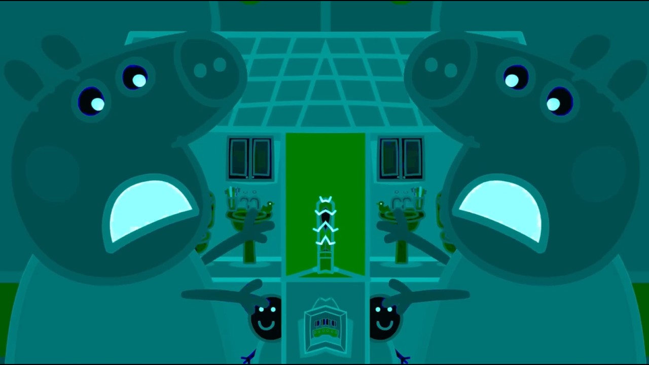 Пеппа, не кричи! Пеппа....!! Вступительный логотип, эффекты в обратном порядке. Спонсор: Klasky C...