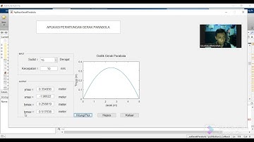 Membuat GUI : Aplikasi Perhitungan Gerak Parabola - GUIDE MATLAB