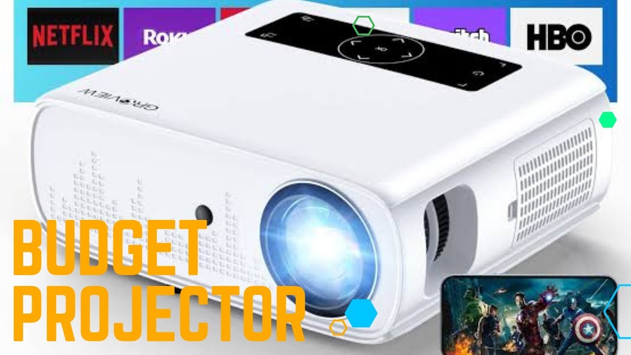 GROVIEW LED PROJECTOR BUDGET PRICE 200 INCH BIG SIZE projector 