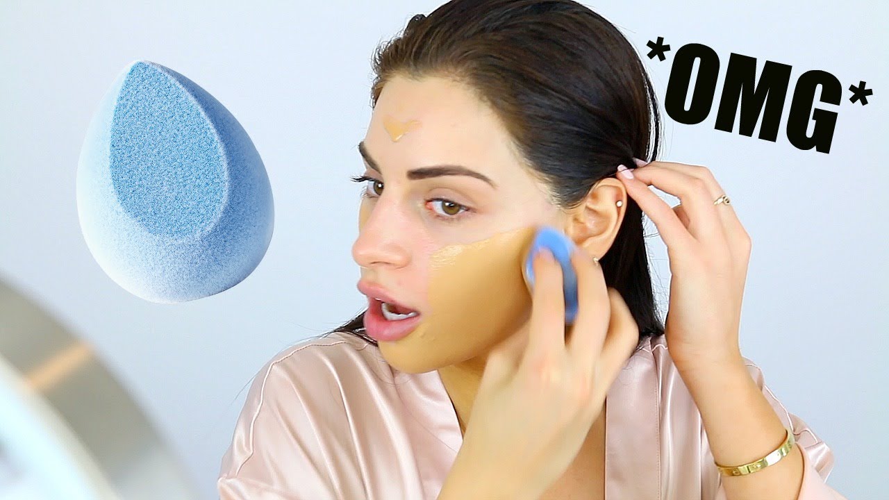 FULL FACE OF MAKEUP USING ONLY A SPONGE!? YouTube
