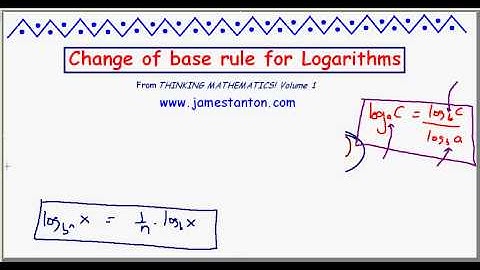 Change of Base Logarithm Rule (TANTON Mathematics)