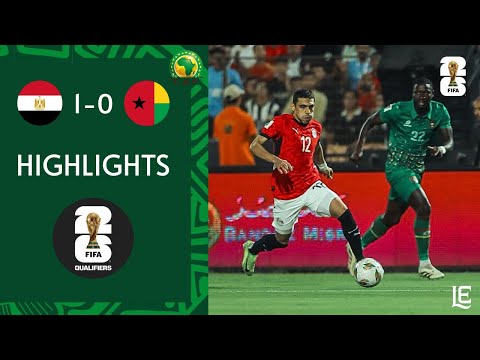 ملخص مباراة مصر وغينيا بيساو تصفيات أفريقيا المؤهلة لكأس العالم 2026