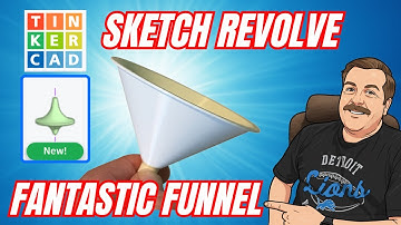 Tinkercad Sketch Revolve Funnel: A Game Changing Skill! 💯🤯