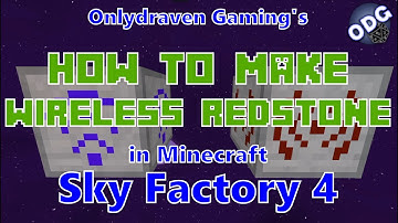 Minecraft - Sky Factory 4 - How to Use Cyclic Wireless Receivers and Wireless Transmitters