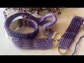 ✨ حزام شنطة كروشيه يدوي بخطوات بسيطة | Handmade Crochet Strap Tutoria
