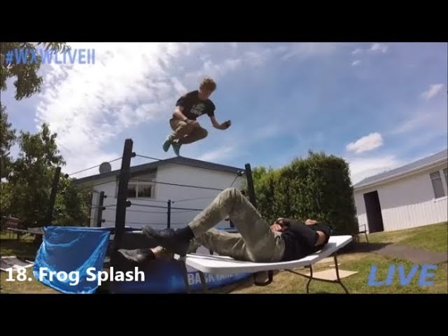 Top 20 Craziest High-Flying Trampoline Wrestling Moves!