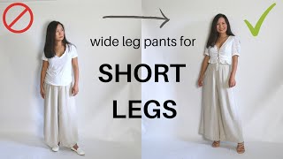 How to wear wide leg pants if you have short legs (like me)