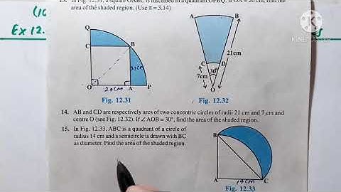 Ex 12.3 Q(15) | Chapter:12 Areas Related to Circles | NCERT Maths Class 10 | CBSE