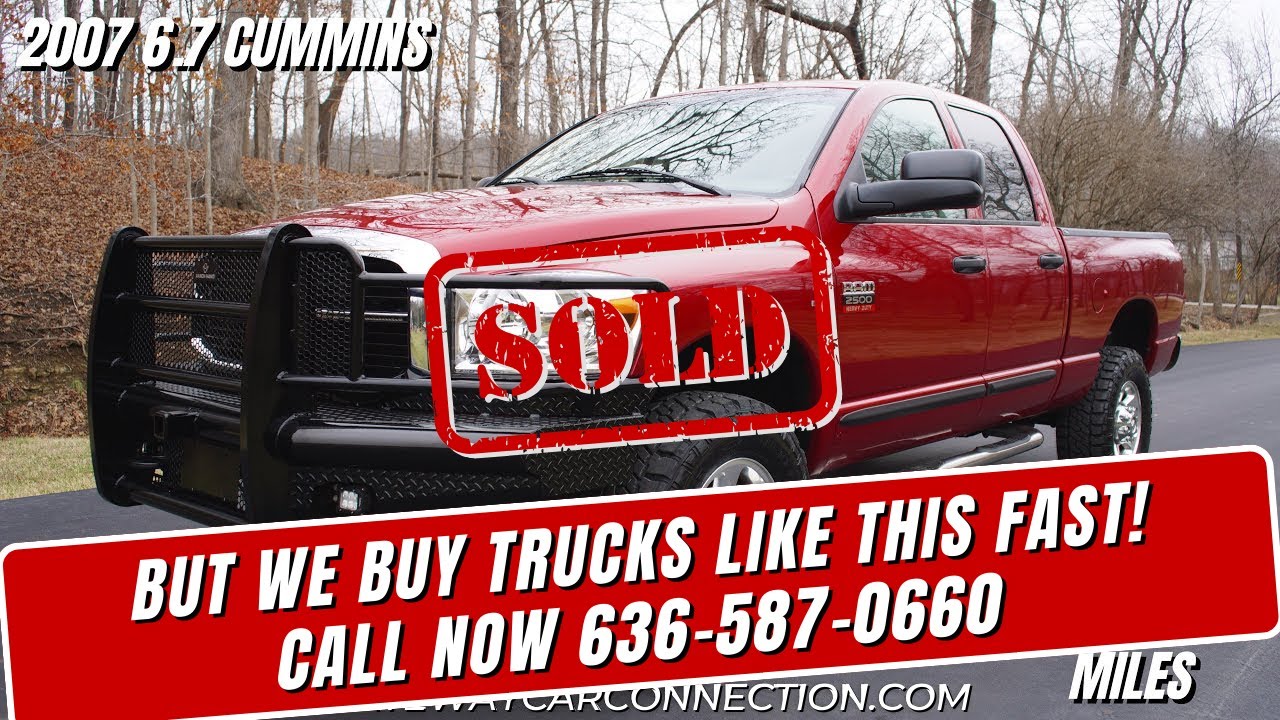 6 7 cummins 2007 dodge ram 2500 6 7 cummins with 108k miles youtube