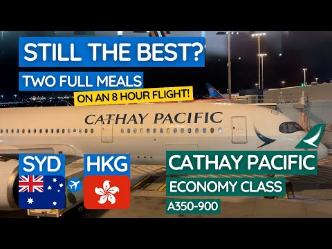 CATHAY PACIFIC A350-900 ECONOMY CLASS: Sydney to Hong Kong | STILL THE BEST IN 2024?