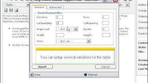 Using the JCE editor in Joomla