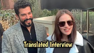 Burak and Fahriye Funny Interview || Translated in many languages