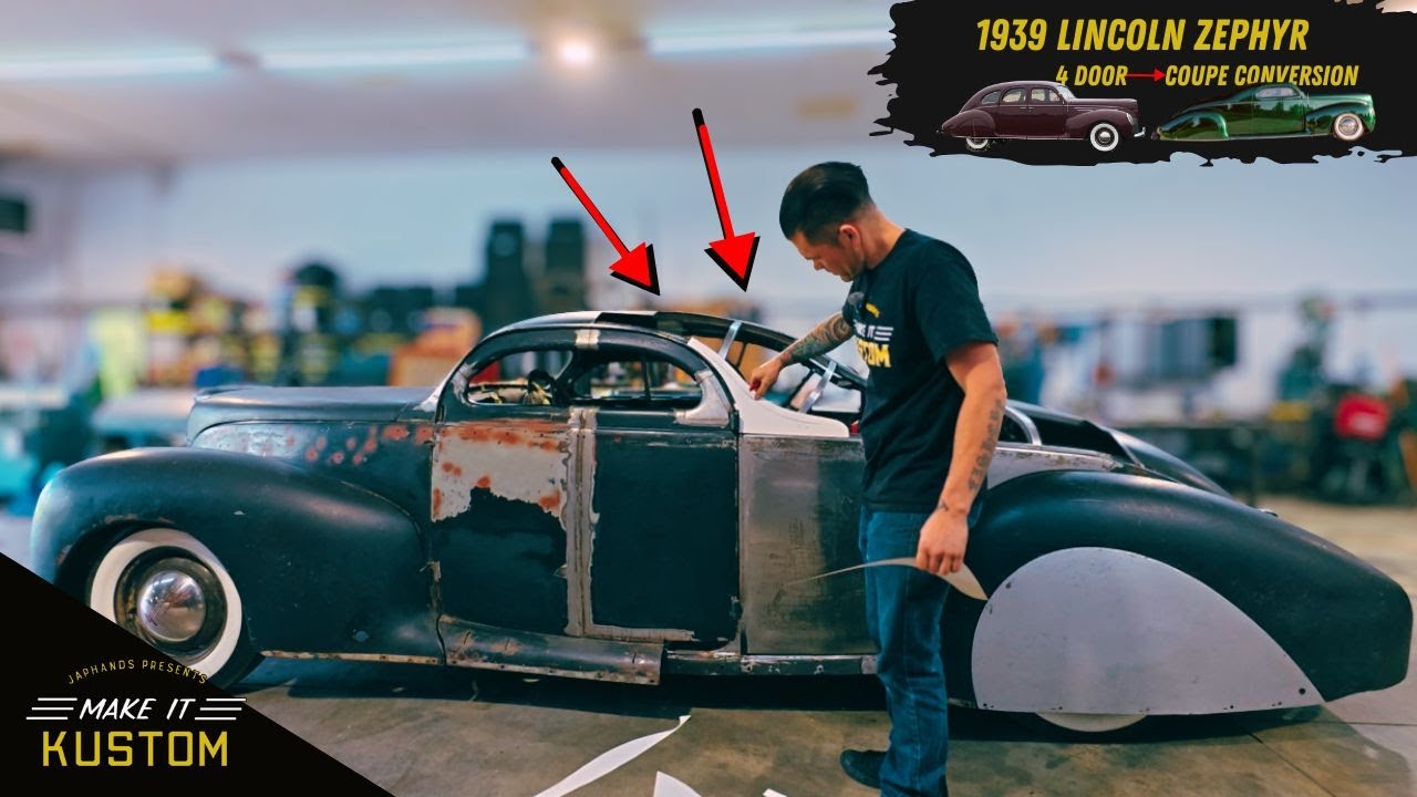 CRITICAL Body line w/ SIMPLE BEADROLLING - RARE 1939 Lincoln Zephyr