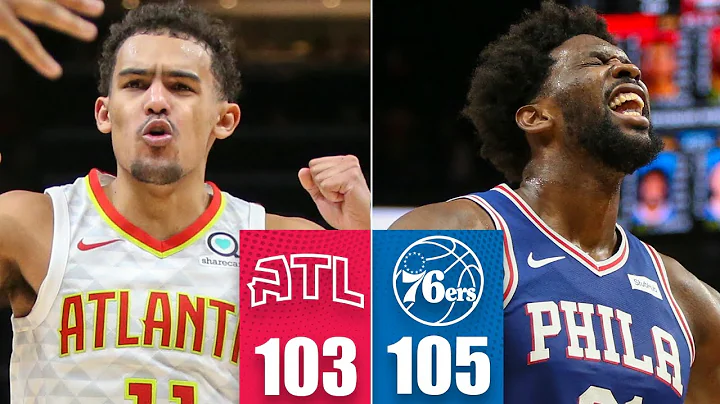 Joel Embiid T'd up for shimmy after poster dunk vs. Hawks | 2019-20 NBA Highlights