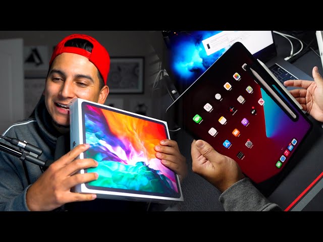 Why I Bought an iPad Pro vs iPad Air.. (UNBOXING FIRST LOOK) class=