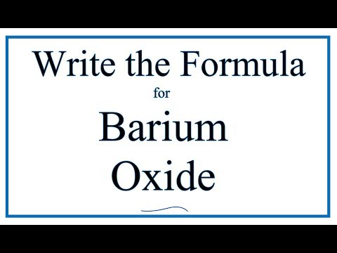 Video: Ano ang barium charge?