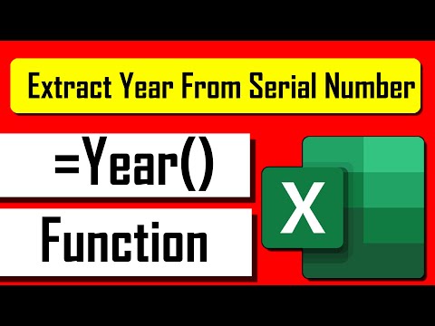 Cách sử dụng hàm YEAR trong Excel