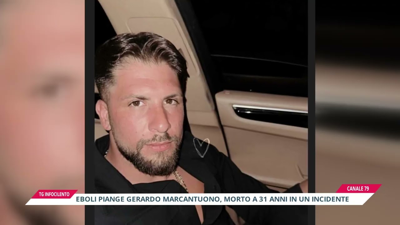 Eboli piange Gerardo Marcantuono, morto a 31 anni in un incidente in moto