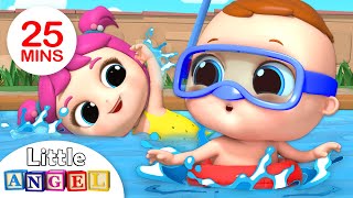 Swimming Song | Baby’s First Swim | Nursery Rhymes by Little Angel