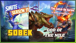 SMITE : Sobek Season 11 (Build, Beginner Tutorial, and a Arena Match)